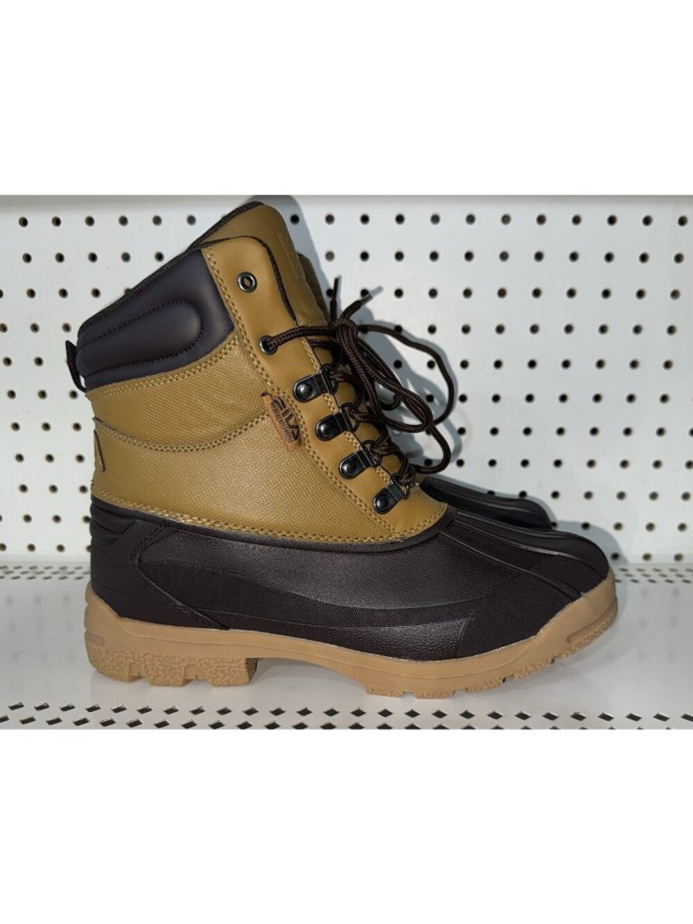 FILA Weathertech Extreme Mens Lace Up Lifestyle Boots Size 9 Tan Brown